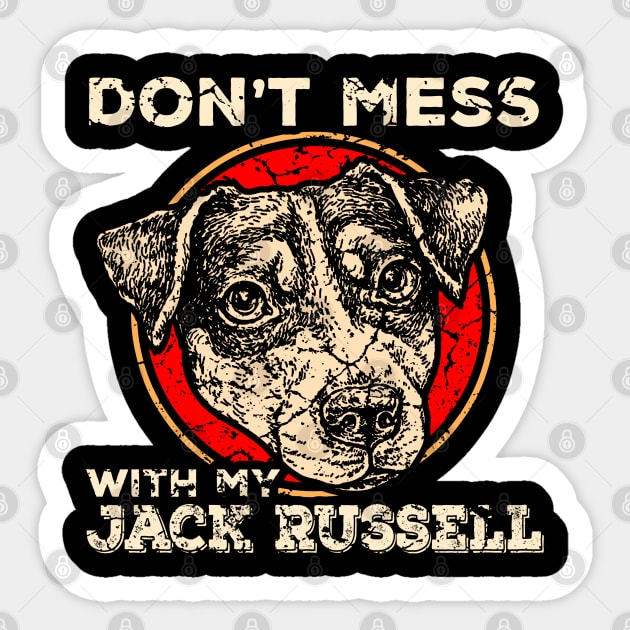 Funny Jack Russell Sticker by Mila46